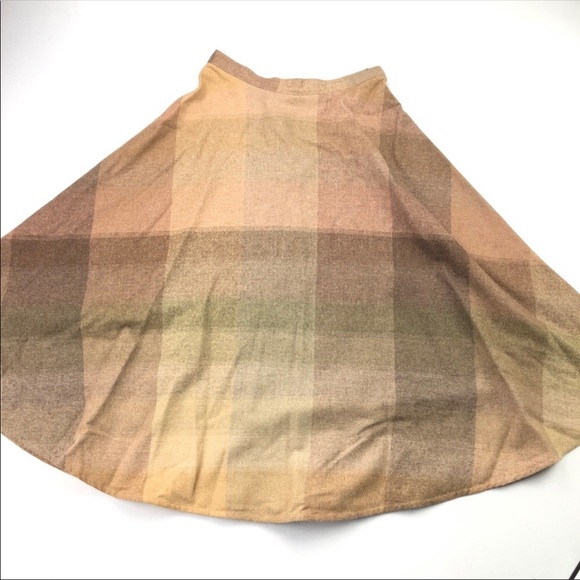 Vintage Wool Circle Skirt Black Multi Color EUC - Picture 2 of 6